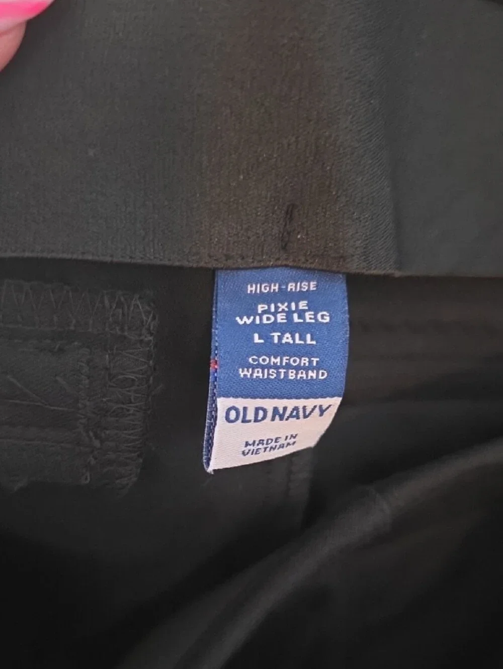 Old Navy Black Pixie Wide Leg Pants (Tall)